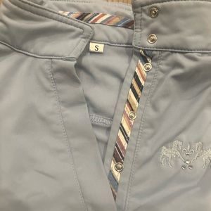 Kids Light blue long sleeve horse back riding shirt